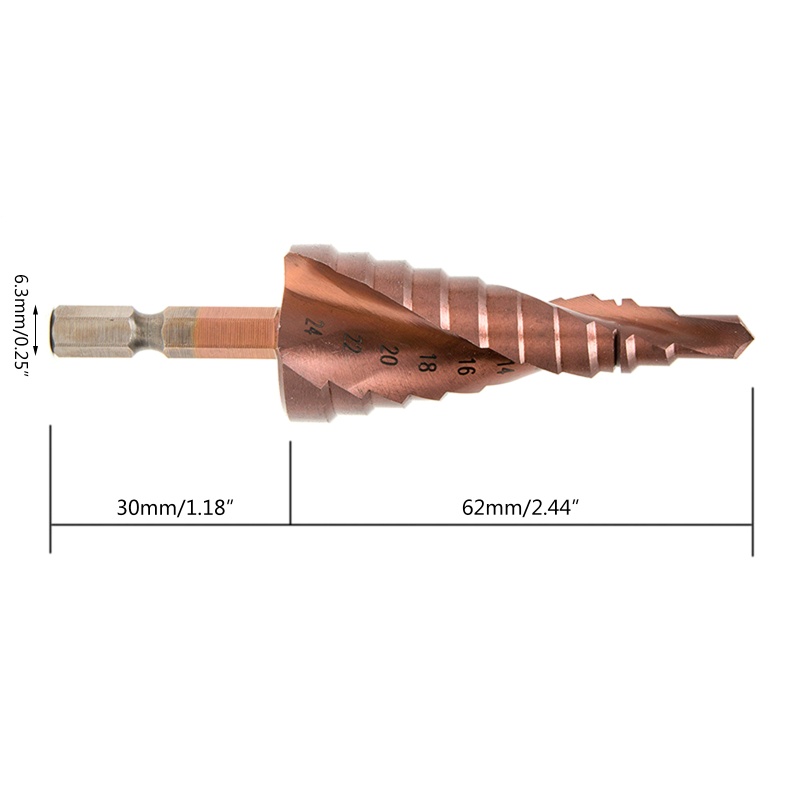 Mũi Khoan Bước M-35 Bằng Thép Không Gỉ Chuyên Dụng Cho Chế Biến Gỗ