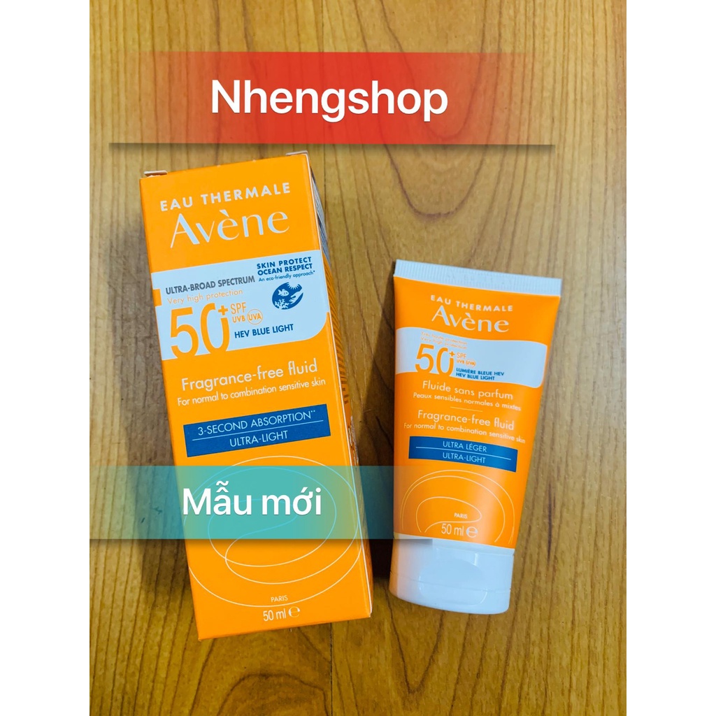 [Mẫu mới] Kem chống nắng AVENE fluid