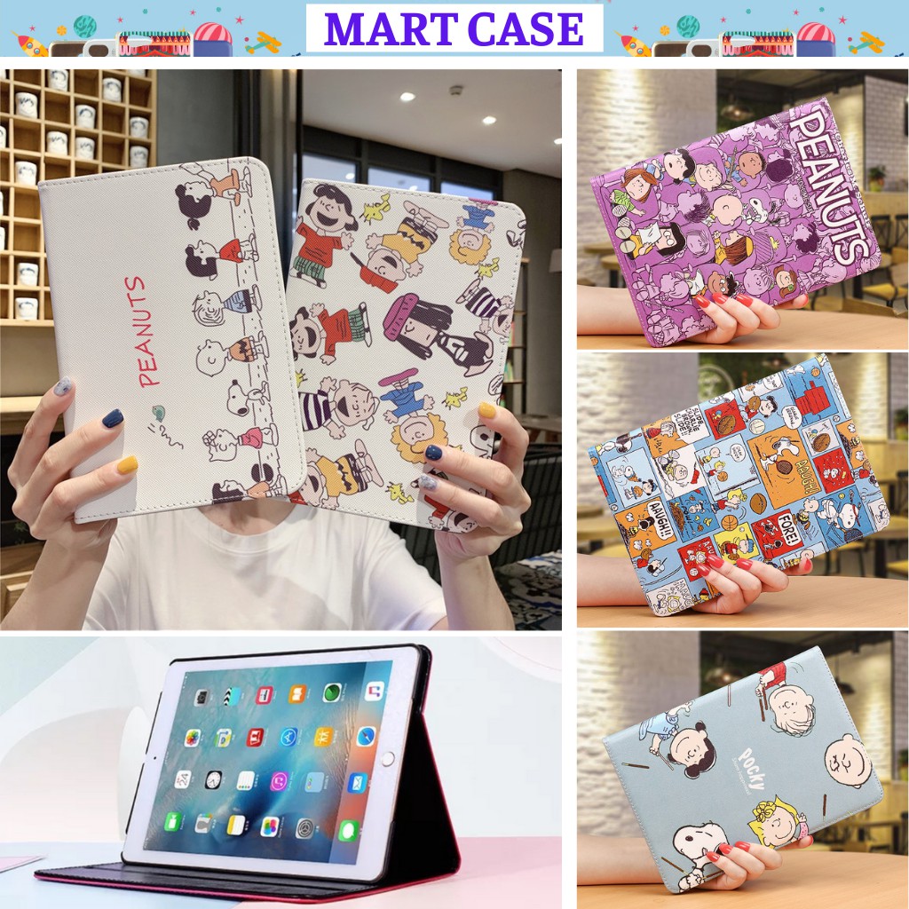 Ốp ipad hình Snoopy Cute ốp ipad gen 8/Pro 10.5/Air 3/10.2 gen 7/8/Air 2/Air 1...MART CASE