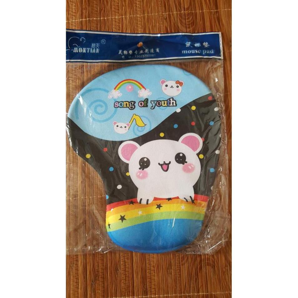 Tấm lót chuột máy tính có đệm lót tay siêu cute (Siêu Giá Rẻ)