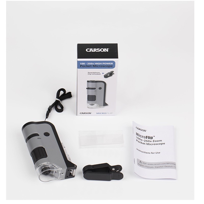 Kính Hiển Vi Carson MicroFlip MP-250 100x-250x - Kính Hiển Vi Carson Cao Cấp