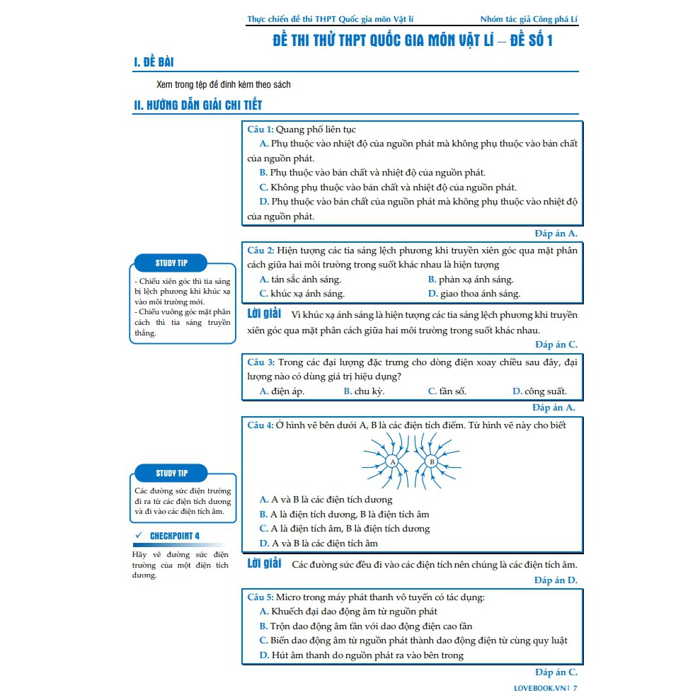 Sách - Thực chiến đề thi THPT môn Vật Lí (Kèm Workbook - Đề Thi)