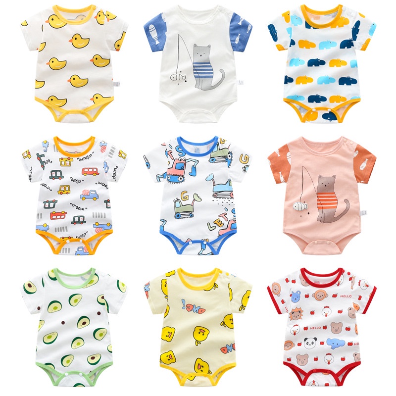 Áo Liền Quần SOFFNY Vải Cotton Dễ Thương Cho Bé