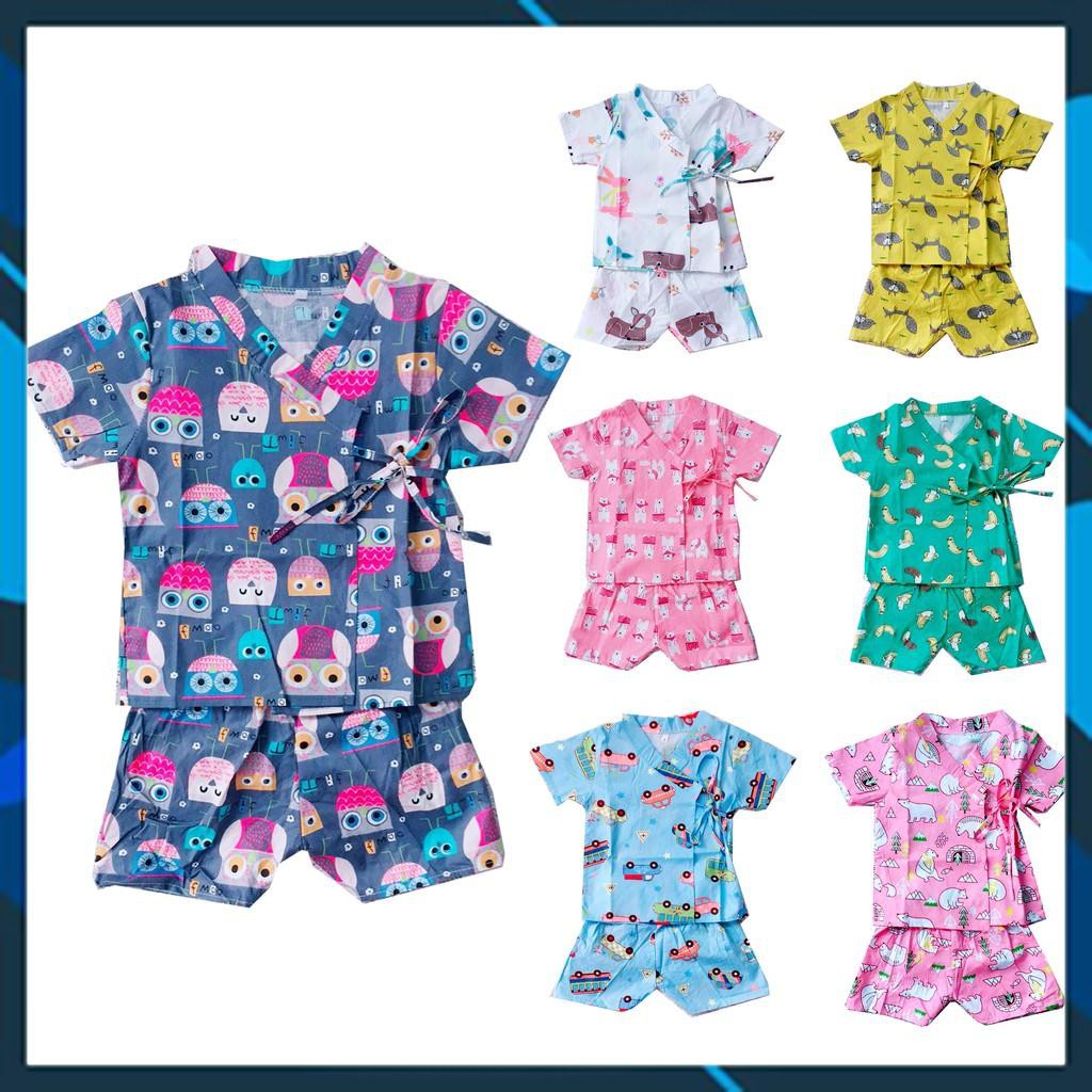 (Chọn mẫu) Bộ quần áo yukata vải Kate lụa qate63 cho bé trai/bé gái Sản phẩm mới