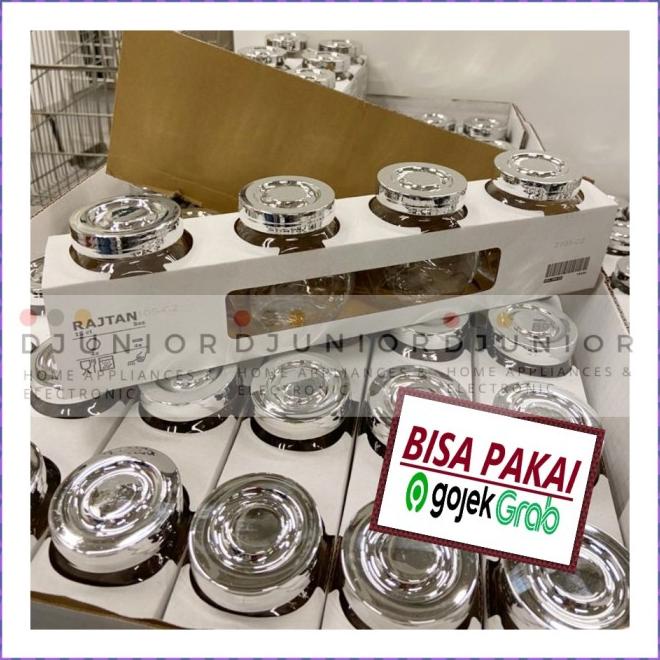 Bộ 4 Hũ Thủy Tinh Đựng Gia Vị Tiện Dụng Cho Nhà Bếp