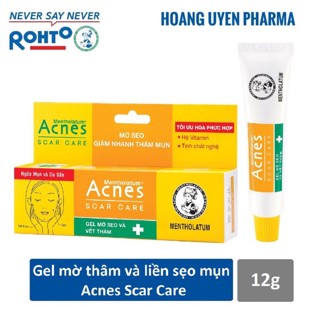 Acnes Scar Gel 12gr - đẩy lùi vết thâm, liền sẹo