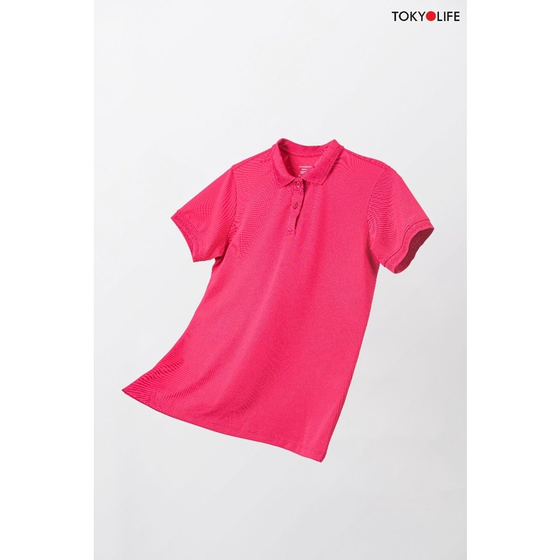 Áo Polo Nữ Cotton Cao Cấp, Basic Thoáng Mát TOKYOLIFE dáng suông I9POL802I
