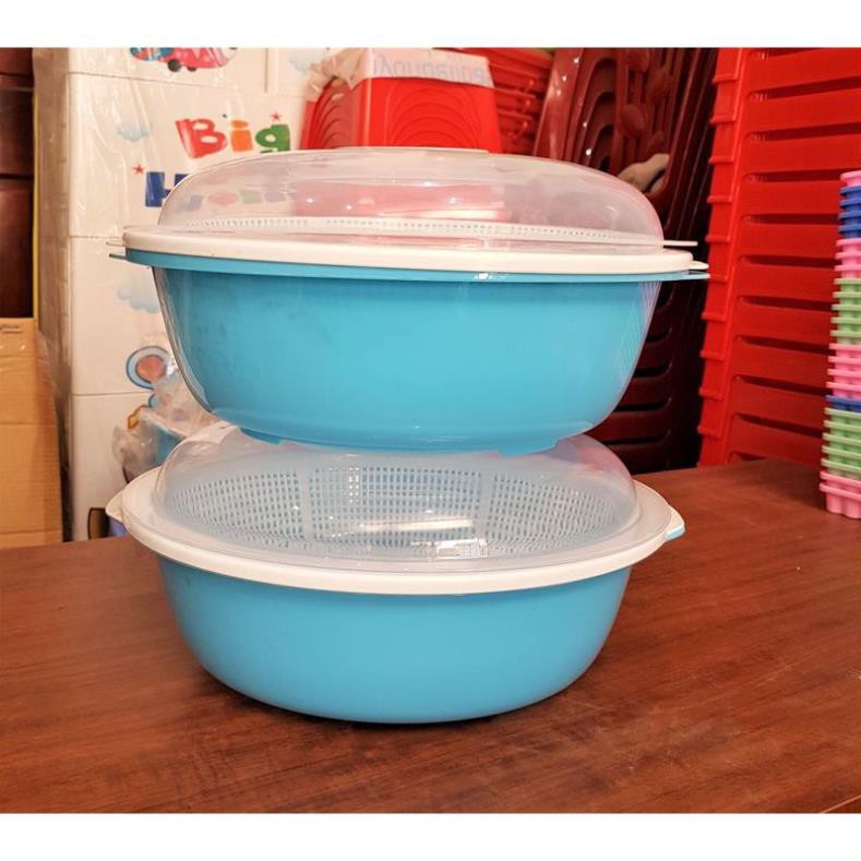 [Kho sỉ]  Rổ Nắp Bầu Dục Nhựa Việt Nhật