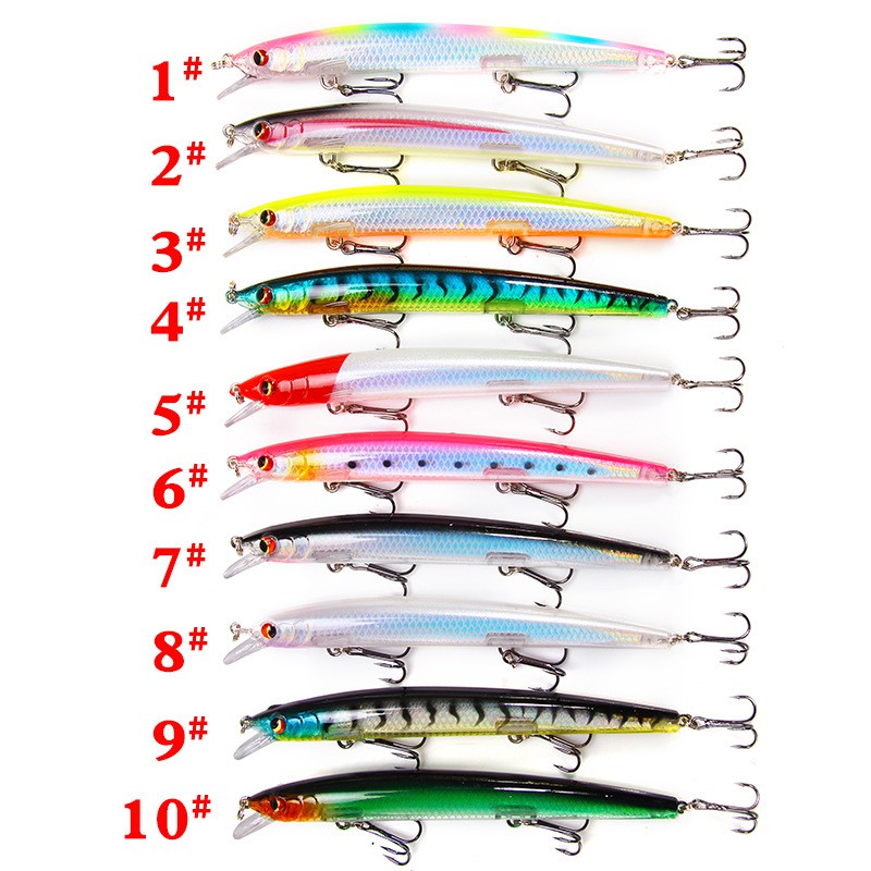 Mồi câu cá giả bằng nhựa cứng 0.5-1m 13.5cm/ 14.5g