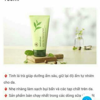 Sữa rửa mặt innisfree green tea cleansing foam