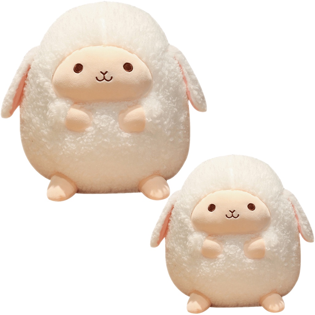 Đồ chơi nhồi bông Hình Chú Cừu Trắng Hoạt Hình Đáng Yêu