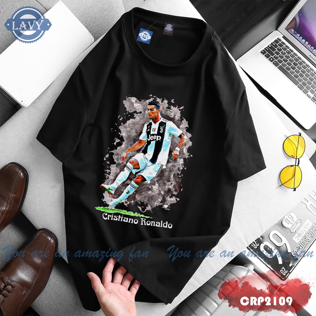 Áo Thun FIFA Online Ronaldo CR7 - CPR2109-TD01 - Đen, áo thun đá bóng giá rẻ hình đẹp mẫu mới cực hot | LAVY STORE