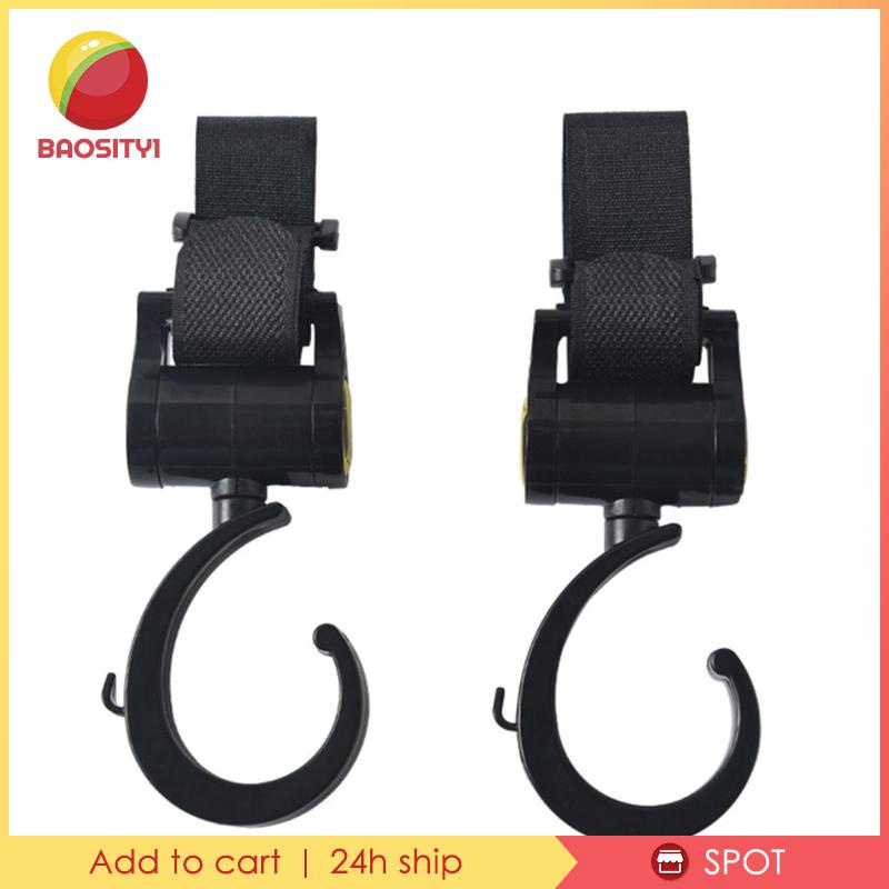 Set 1 / 2 Móc Treo Đồ Gắn Xe Đẩy Em Bé Đa Năng