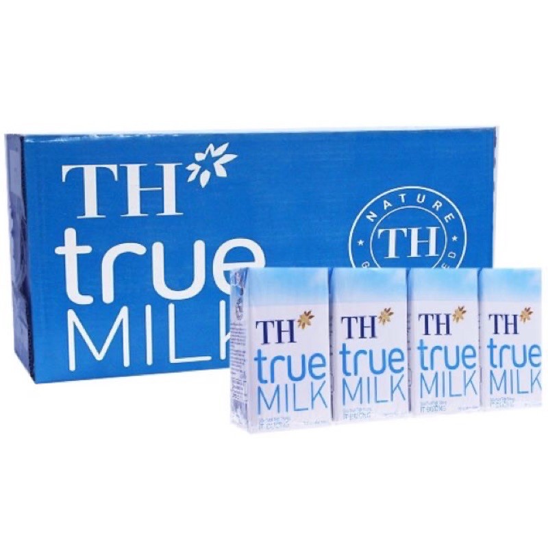 Thùng 48 hộp sữa tươi tiệt trùng TH true milk có đường 110ml.