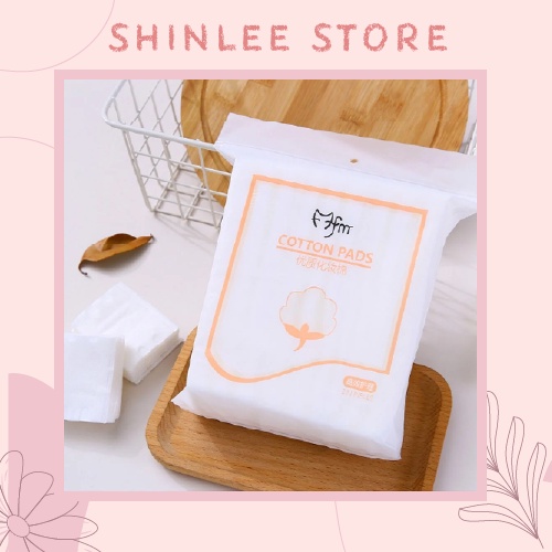 (100% Cotton) Túi bông tẩy trang 3 lớp chính hãng túi 222 miếng - Bông tẩy trang nội địa chính hãng