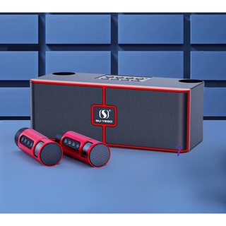 Loa Karaoke Bluetooth,Âm Thanh Chuẩn.Tặng Kèm 2 Micro Không Dây