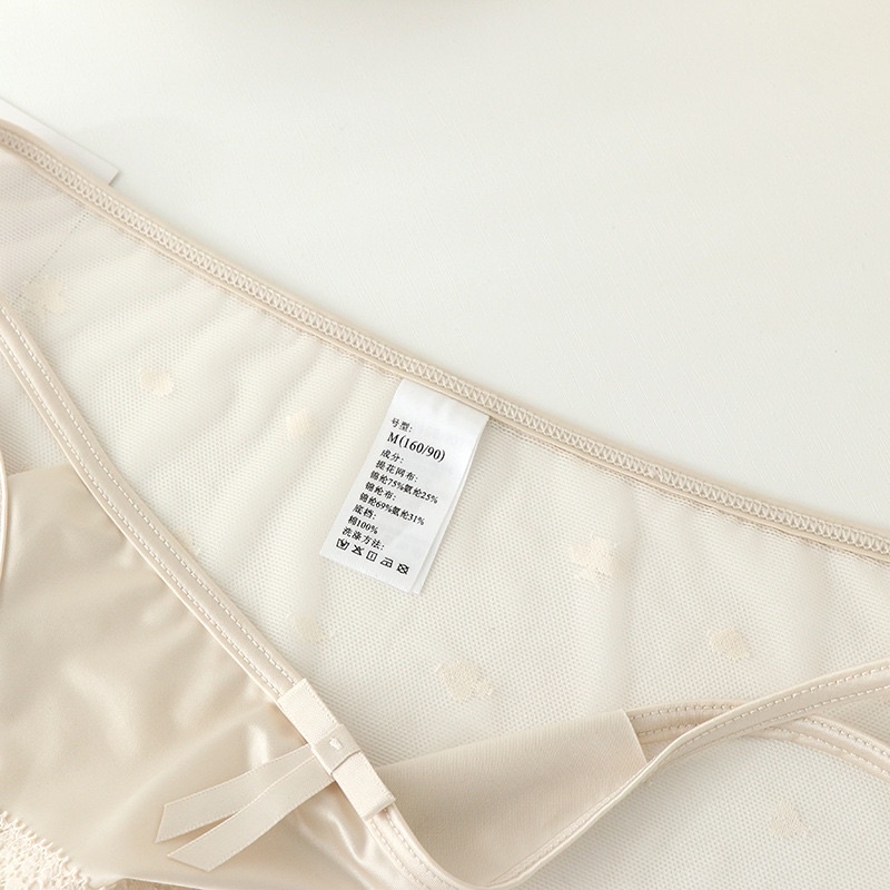 Quần Lót Lụa Phối Ren Lưới Cạp Dây Sexy Mỏng Mát Hàng Cao Cấp-Kho Sỉ Mai Xuân