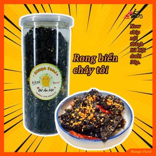 Rong biển cháy tỏi ăn liền, đồ ăn vặt MANGO FOOD Hà Nội đóng hũ pet siêu sạch trọng lượng 170g