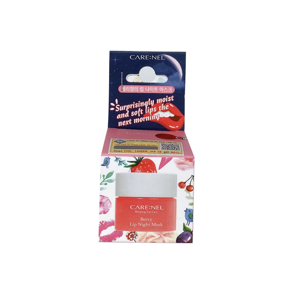 Mặt Nạ Ngủ Môi Carenel Care:nel hương dâu Berry Lip Night Mask 5g và 23g | BigBuy360 - bigbuy360.vn