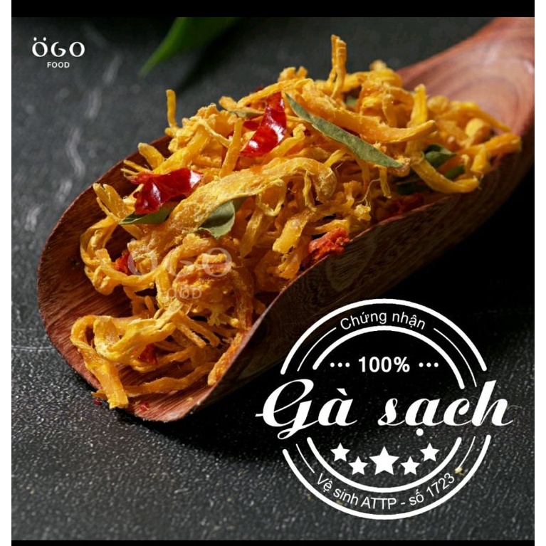 Khô gà lá chanh 100% thịt gà loại 1 hộp 300gram  [Đảm bảo VSATTP] Hàng ngon nhà làm | BigBuy360 - bigbuy360.vn