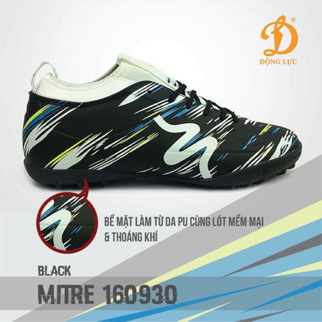 [CHÍNH HÃNG] Giày đá bóng Mitre 160930 Trắng pha đen