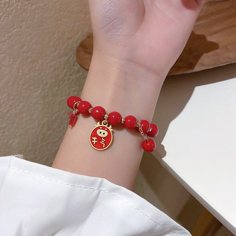 Vòng Tay Pha Lê Màu Đỏ Thời Trang Cho Nữ | BigBuy360 - bigbuy360.vn