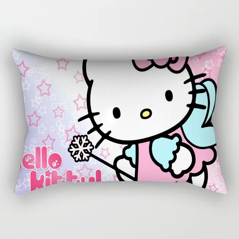 DISNEY Vỏ Gối Chất Liệu cotton Lanh In Hình hello kitty Trang Trí Nhà Cửa