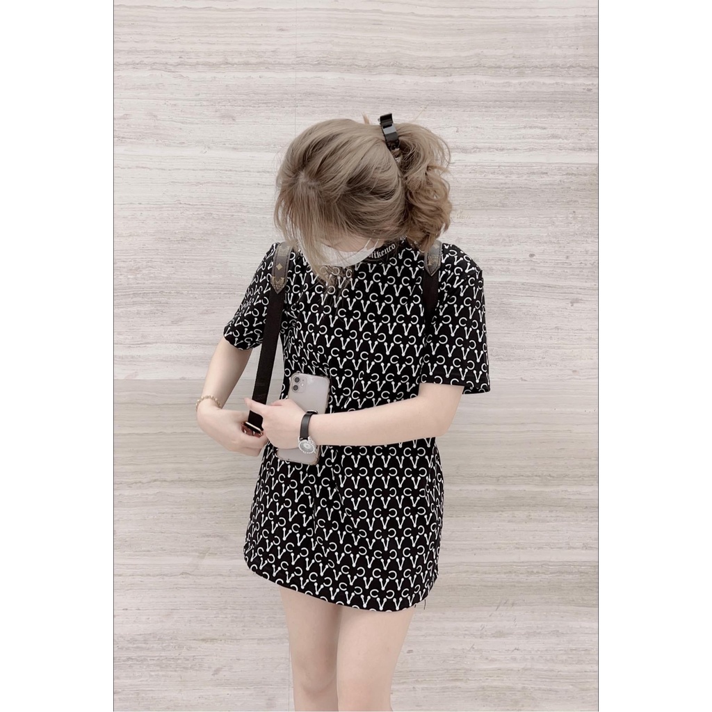 Áo phông chữ from rộng nam nữ đều mặc được Áo thun nữ tay lỡ