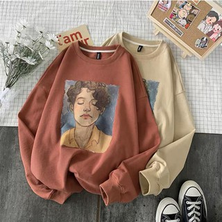 Áo Sweater Unisex Tóc Xoăn Lãng Tử