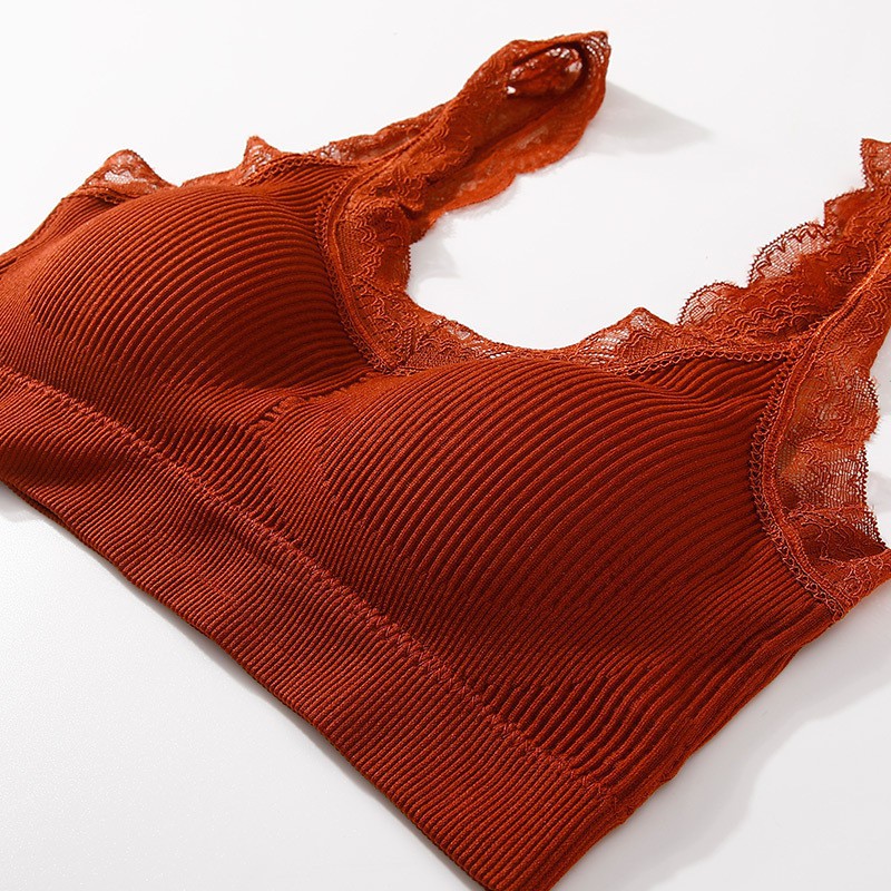 [Mã WARN10 giảm 10k đơn 99k] Áo bra gân tăm cotton viền ren chất đẹp siêu chảnh COCO LAND [Hàng cao cấp] | BigBuy360 - bigbuy360.vn