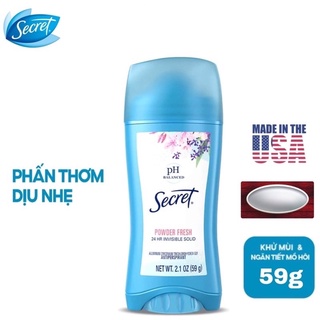 Sáp khử mùi Secret Powder Fresh 59g -Mỹ
