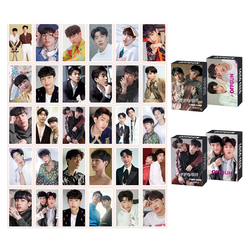 Hộp 30 thẻ ảnh lomo hình thành viên nhóm nhạc Win Mewgulf EN OF LOVE Taynew YINWAR