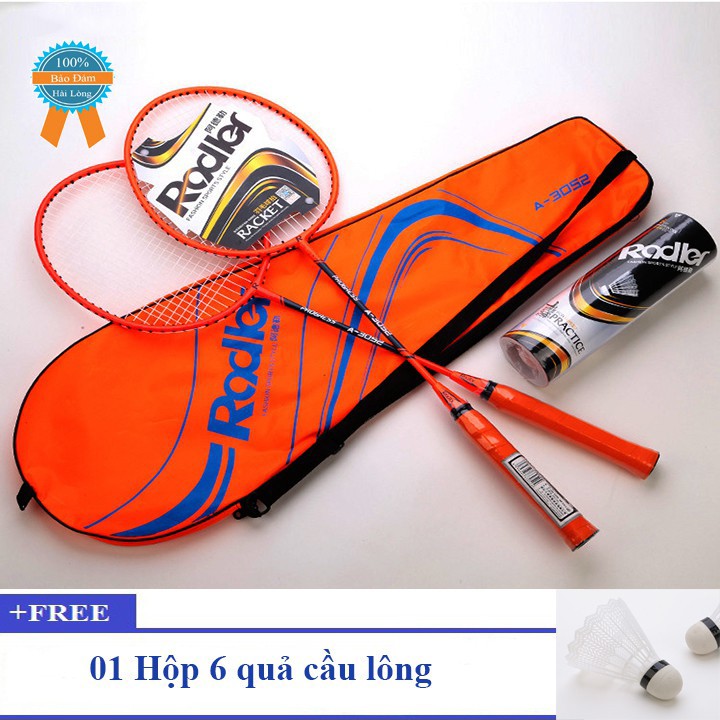 Vợt Cầu Lông Bộ 2 Vợt Cầu Lông Roadler Khung Hợp Kim Siêu Bền KL1 VT00 V