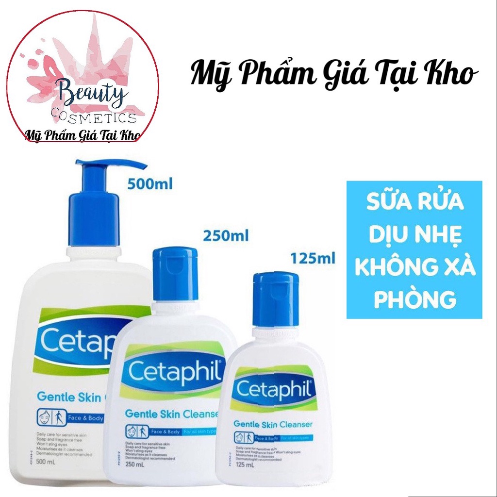 Sữa Rửa Mặt Dịu Nhẹ Cetaphil Gentle Skin Cleanser 125ml VÀ 250ML, 500ML