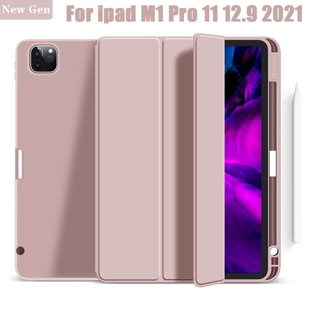 Bao Da Máy Tính Bảng Có Ngăn Đựng Bút Cảm Ứng Cho iPad Air 4 Pro 11 2020 iPad Pro 12.