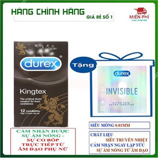 Bao cao su durex kingtex - bao cao su durex invisible