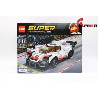ĐỒ CHƠI LẮP GHÉP NON LEGO XE ĐUA PORCHE SUPER CAR 179PCS ZM105 ZIMO 6514
