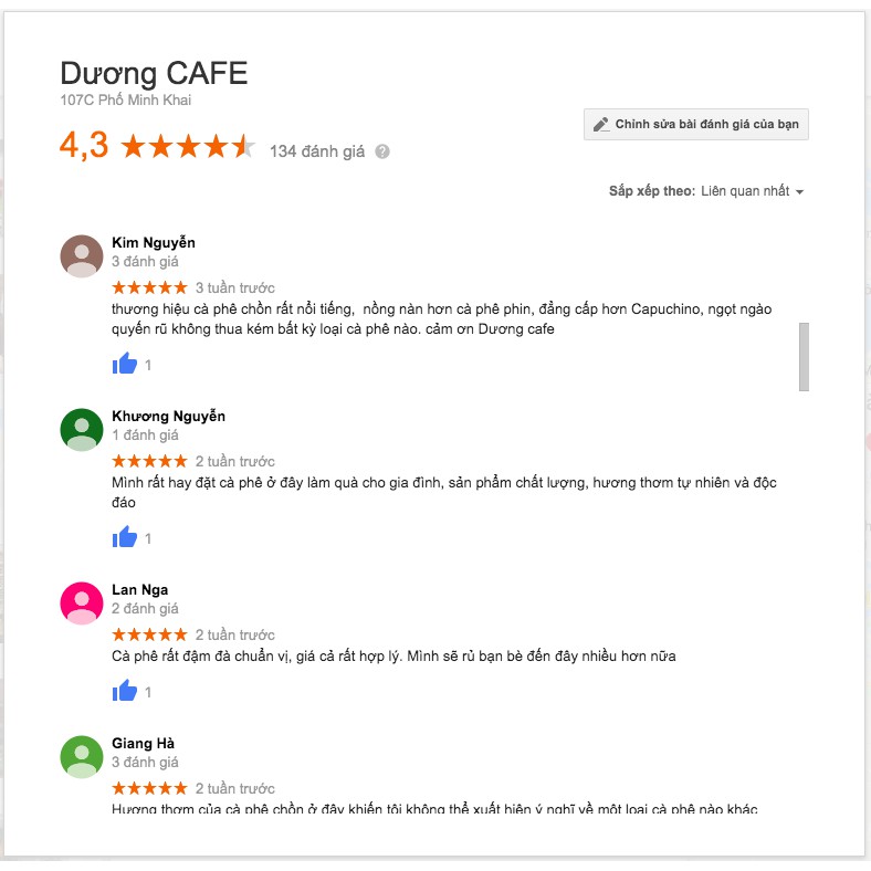 [ Bộ 4 gói Mộc] CÀ PHÊ RANG XAY NGUYÊN CHẤT - ROBUSTA COFFEE - THƠM NGON CHUẨN VỊ - DƯƠNG CAFE | BigBuy360 - bigbuy360.vn
