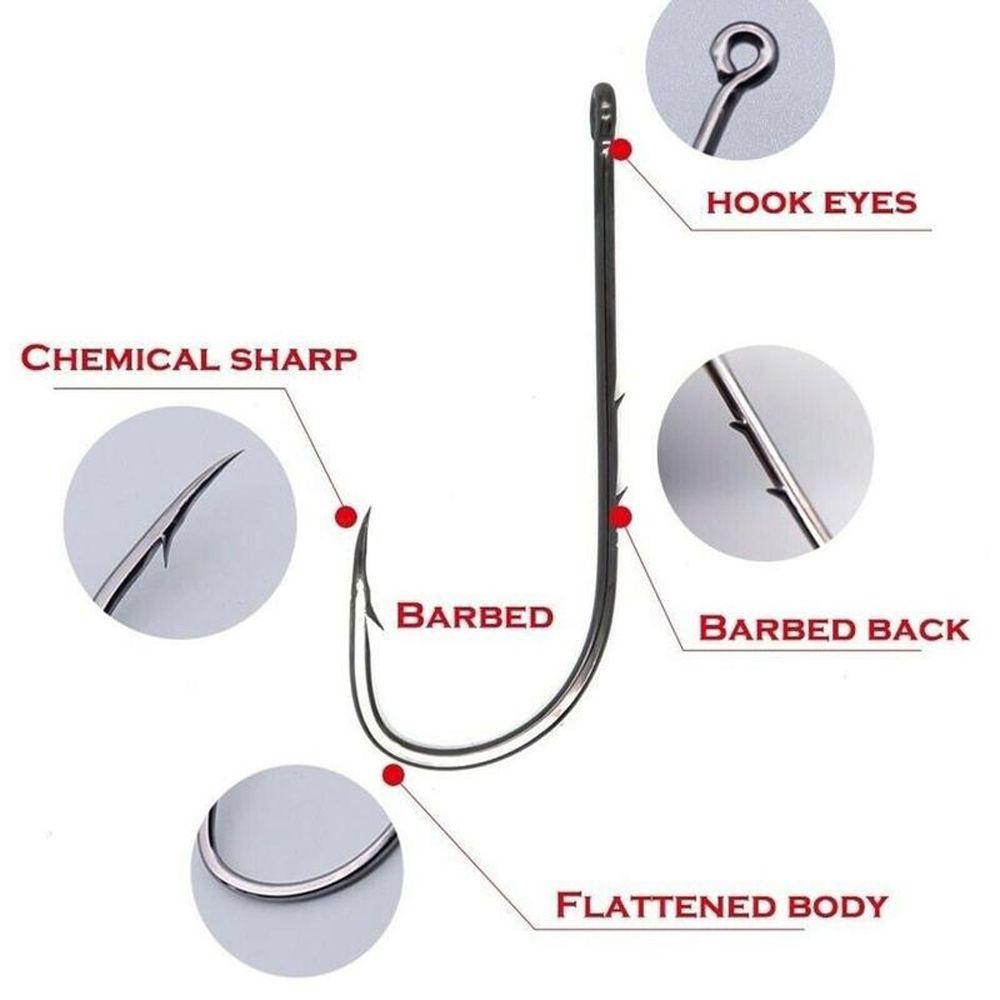 Danilo Lưỡi Câu Cá Dài Màu Đen Chất Lượng Cao