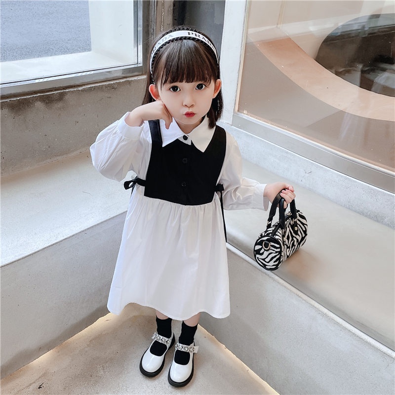 Đầm bông Không Tay Thắt Nơ Đính Ngọc Trai Sang Trọng Cho Bé Gái [1-9 Tuổi]