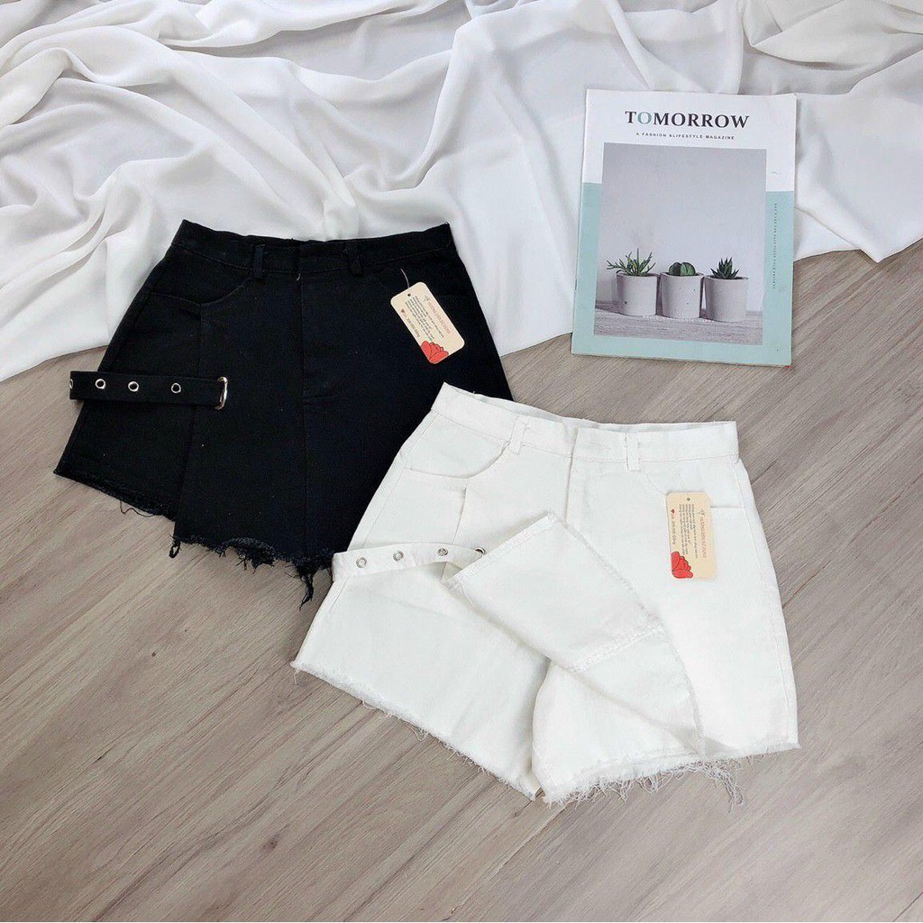 15Q58B1 Quần váy tua rua phối nịt trang trí 3 size SML | BigBuy360 - bigbuy360.vn