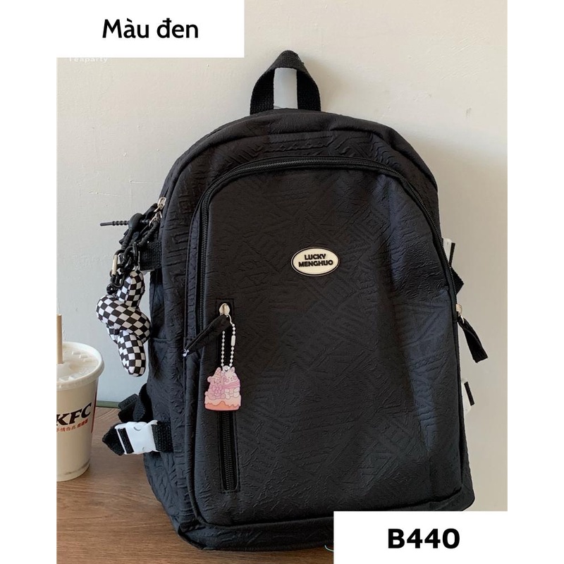 Balo đi học ulzzang hàn quốc, cặp sách nữ cấp 2, cấp 3 đẹp basic giá rẻ B440