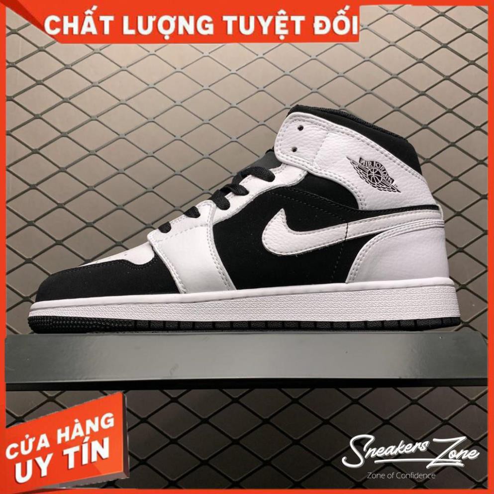 (FREESHIP+HỘP+QUÀ) Giày thể thao AIR JORDAN 1 Retro High trắng đen cổ cao cực đẹp SALE 20% " $ .