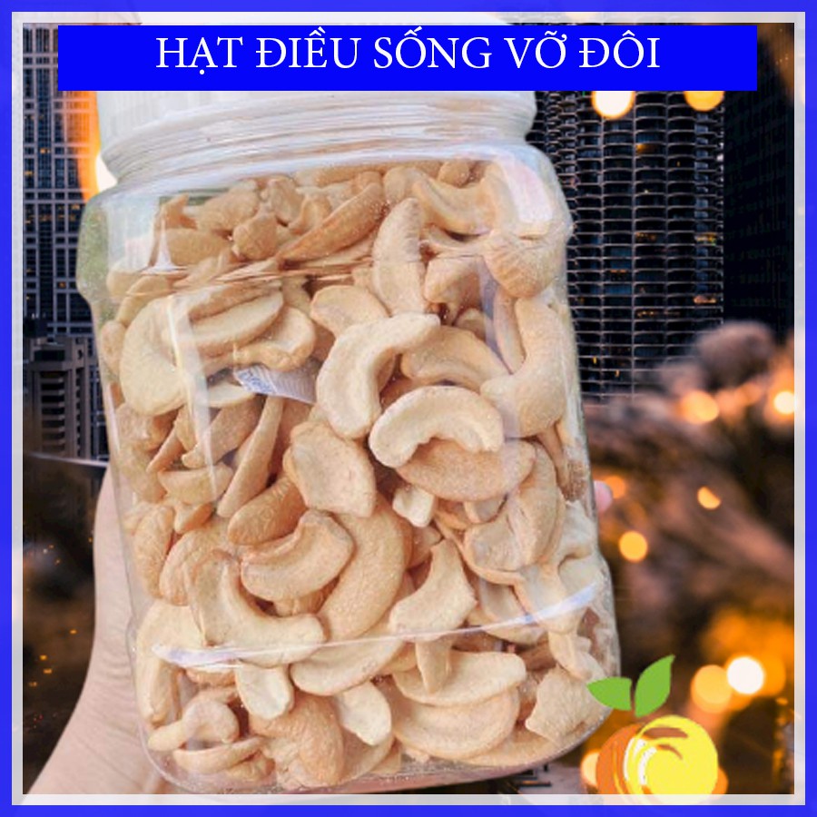 HẠT ĐIỀU SỐNG VỠ ĐÔI KHÔNG HÔI DẦU 100G