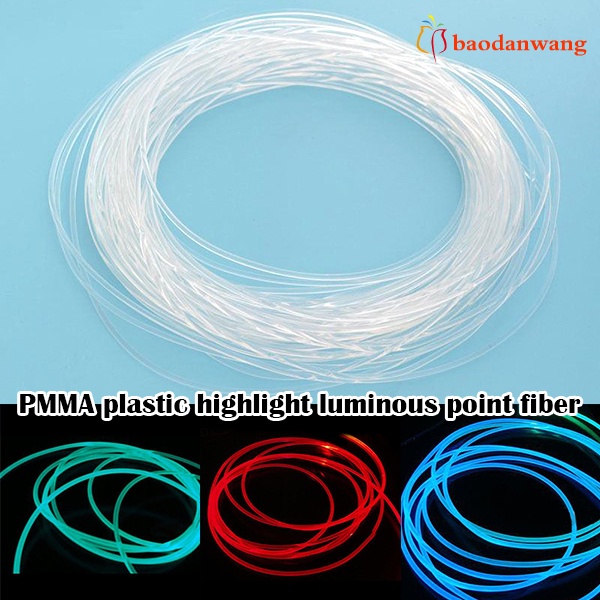 Cáp quang 1M PMMA 1.5mm/2mm/3mm cho đèn LED xe hơi