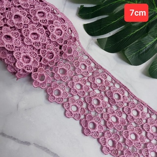 Ren thêu chỉ bóng trang trí,size 7 cm đến 11.5 cm.