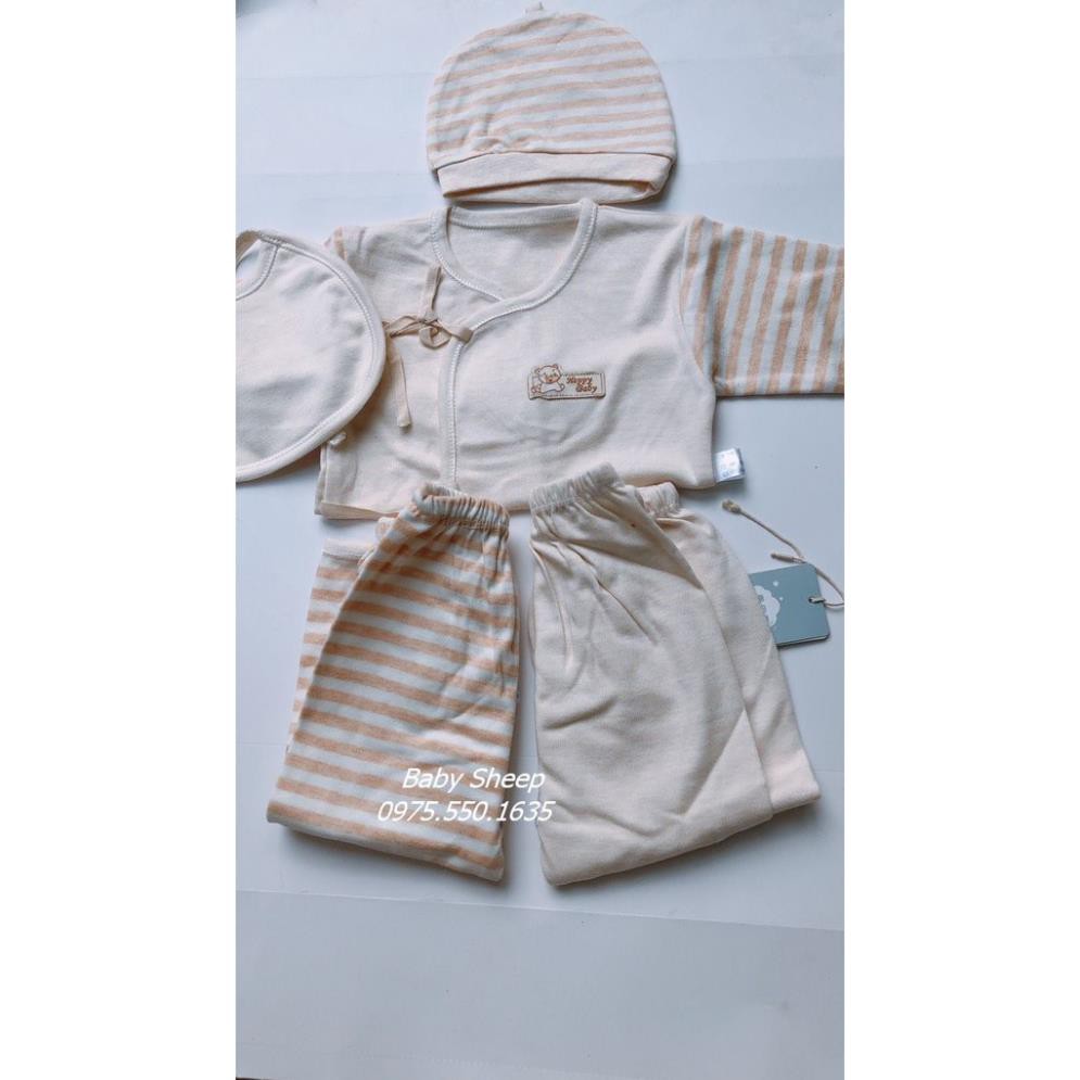 SET QUÀ TẶNG QUẦN ÁO SƠ SINH 5 CHI TIẾT COTTON ORGANIC MÀU NHUỘM HỮU CƠ