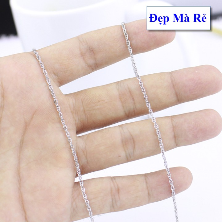Dây chuyền nữ xoắn titan - Cam kết 1 đổi 1 nếu hoen , gỉ sét