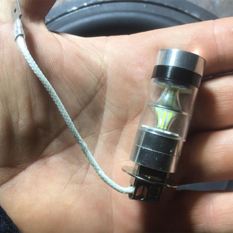 Bóng đèn pha LED 100W H3 12 / 24V chuyên dụng chất lượng cao cho xe hơi