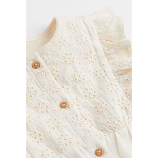 Romper cotton bèo cao cấp bé gái